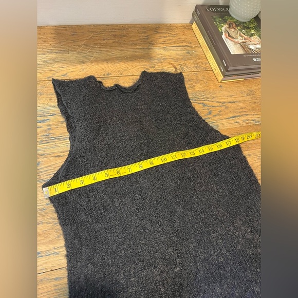 ❣️L’ANGELAINE – Black Wool & Kid Mohair Knit Vest (P/M) - Picture 10 of 11